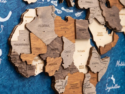 木質世界地圖 - 3D 航海款